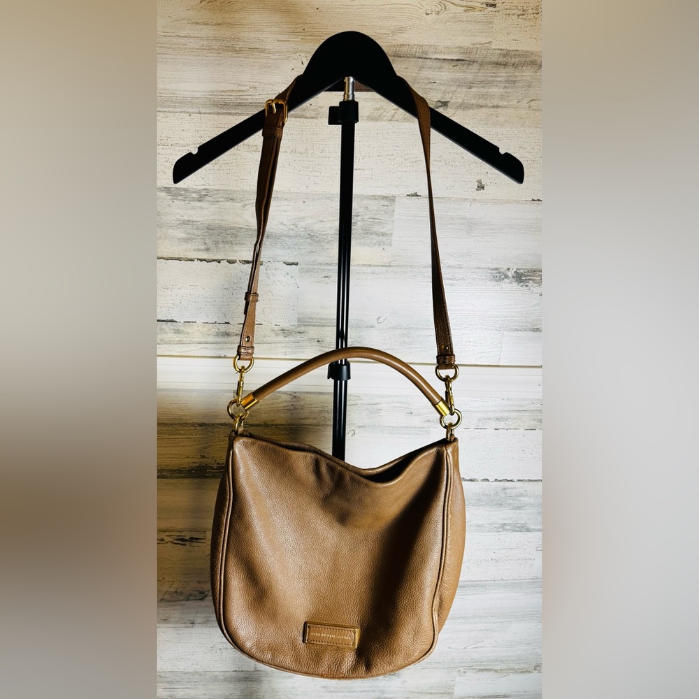 Marc Jacobs Crossbody & Satchel Purse Brown Leather with detachable strap - Picture 2 of 16